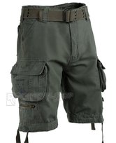 spodnie bojówki krótkie SAVAGE VINTAGE SHORTS - OLIV-XL Inna marka