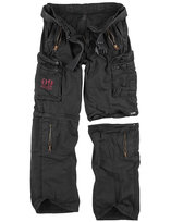 spodnie bojówki ROYAL OUTBACK TROUSER - ROYALBLACK, odpinane-XXL Surplus