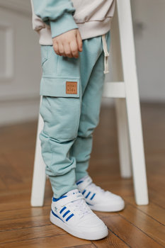 Spodnie Cargo Pants - Aqua mint Nitki Kids -  104/110 - A_MINT - Nitki Kids