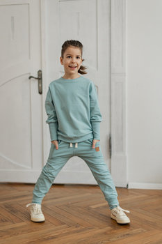Spodnie Cut Pants - Aqua Mint Nitki Kids -  140/146 - A_MINT - Nitki Kids