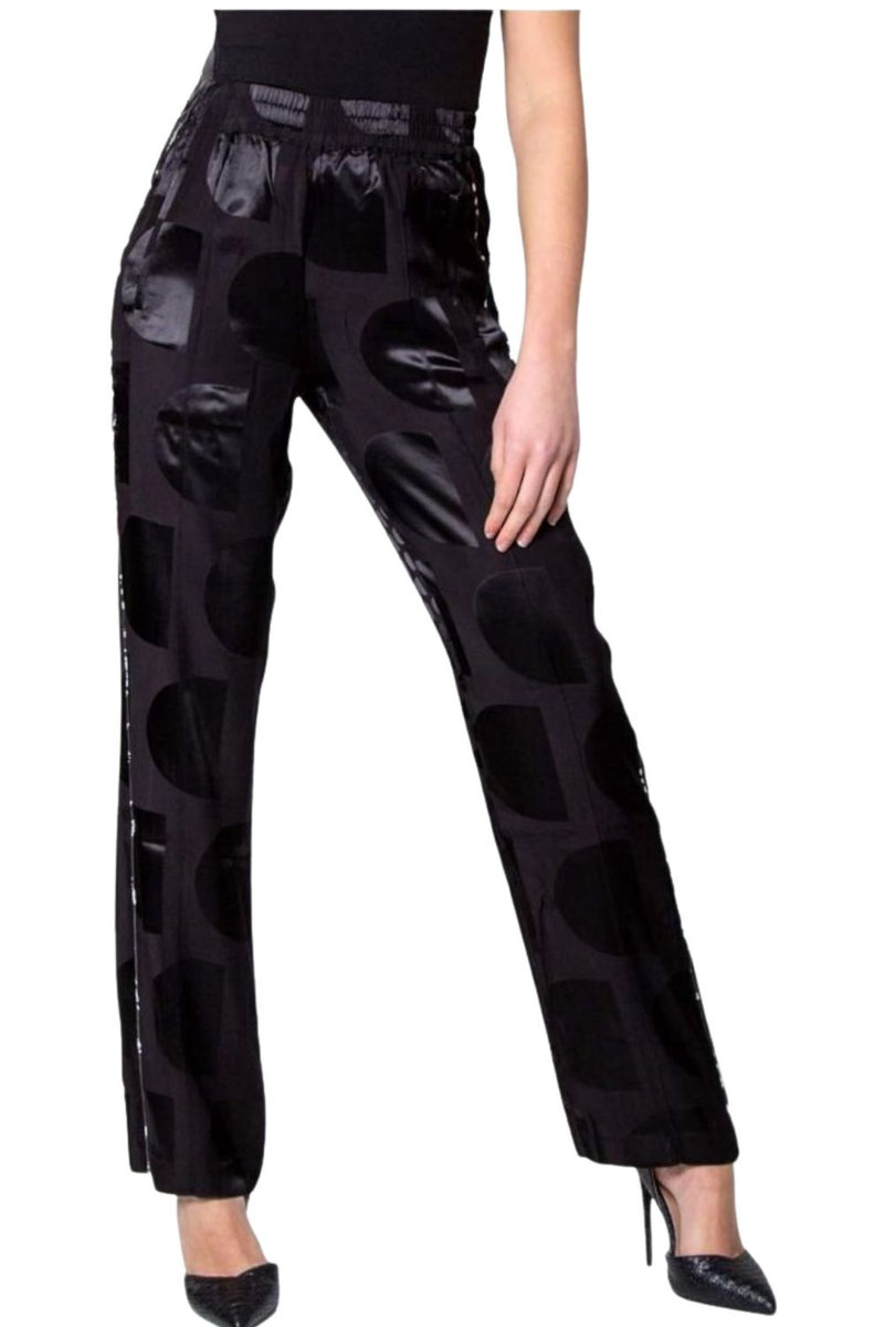 DESIGUAL Spodnie damskie Desigual Agrinio satynowe czarne -XS