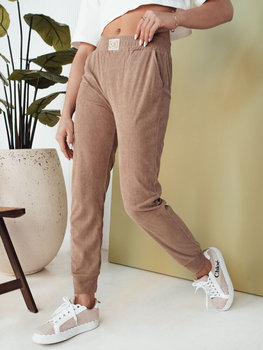 Spodnie damskie dresowe BRINAT kamelowe Dstreet UY2049-XL/XXL - Inna marka