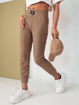 Spodnie damskie dresowe DERCY kamelowe Dstreet UY2045-L/XL - Inna marka