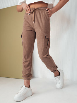 Spodnie damskie dresowe FLAYON kamelowe Dstreet UY2061-XL/XXL - Inna marka