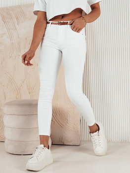 Spodnie damskie jeansowe CLARET białe Dstreet UY1928-L - Inna marka