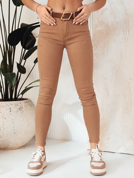 Spodnie damskie jeansowe LODGE brązowe Dstreet UY1905-XS - Inna marka