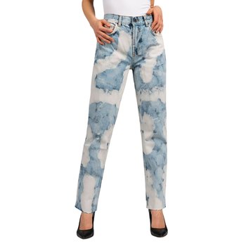 Spodnie damskie Liu Jo Straight Esponge jeansowe proste-W28 - Liu Jo