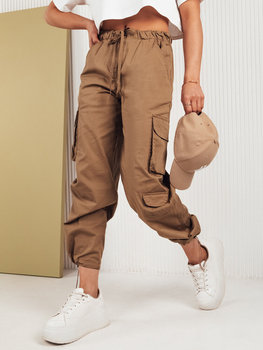 Spodnie damskie spadochronowe MIRI kamelowe Dstreet UY1680-36 - Inna marka