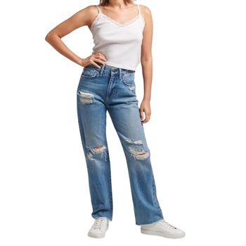 Spodnie damskie Superdry High Rise Straight jeansowe proste-W29 - Superdry