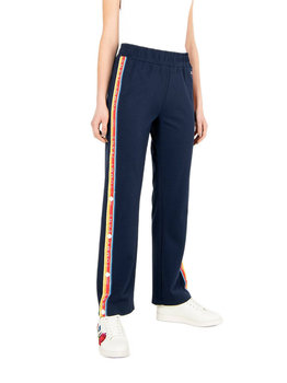 Spodnie damskie Tommy Jeans Popper Tape kultowe dresowe-L - Tommy Hilfiger
