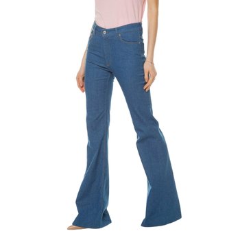 Spodnie damskie Trussardi 5 Pocket High Waist Bell Bottom 70's Fit dzwony  jeansy -W27 - Inna marka