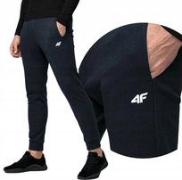 SPODNIE DRESOWE 4F MĘSKIE BAWEŁNA SPORTOWE JOGGERY GRANAT M1541 31s r. XXL 4F