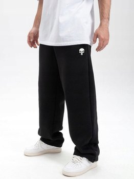 Spodnie Dresowe Baggy Męskie Szerokie Bawełniane Czarne Marvel Punisher L - Marvel