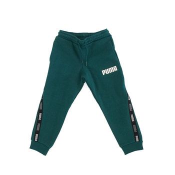 Spodnie dresowe chłopięce Puma Tape zielone 67407413-104 - Puma