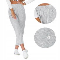 Spodnie Dresowe Damskie Klasyczne Rurki Moraj 4Xl Grey
