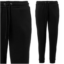 Spodnie Dresowe Damskie Ocieplane z Elastycznym Ściągaczem Ciepłe MORAJ S