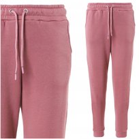 Spodnie Dresowe Damskie Ocieplane Z Elastycznym Ściągaczem Ciepłe Moraj Xl