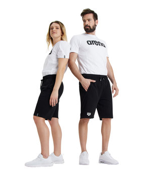 Spodnie dresowe krótkie szorty bermudy bawełniane Arena Unisex Czarny R.L - Arena