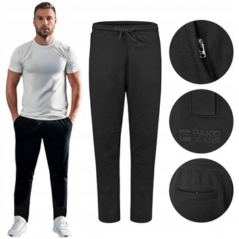 SPODNIE DRESOWE Męskie Długie Bez Ściągacza RABBIT Czarne Pako Jeans - Pako Jeans
