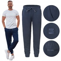 SPODNIE DRESOWE męskie długie sportowe MARTIN granatowe XL Pako Jeans