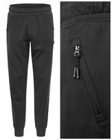 SPODNIE DRESOWE męskie długie sportowe RONALDO czarne XXXL Pako Jeans