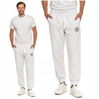 SPODNIE DRESOWE MĘSKIE MORAJ Typu Joggery Wiązane Ze Ściągaczami L