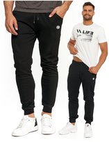 Spodnie Dresowe Męskie Ze Ściągaczami Czarne Wygodne Wiązane Moraj M