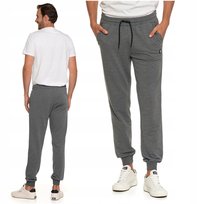 Spodnie Dresowe Męskie Ze Ściągaczami Kieszeniami Wygodne Wiązane Moraj M