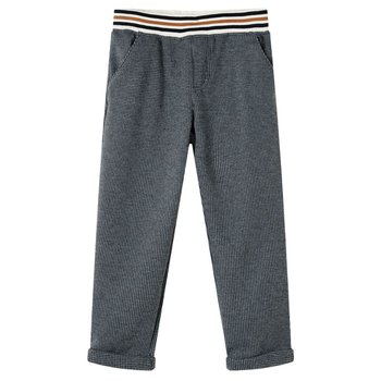 Spodnie dziecięce antracytowe krata 104 - elastycz - Inna marka