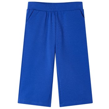 Spodnie dziecięce z szerokimi nogawkami, kobaltowe, 104 - vidaXL