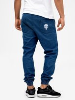 Spodnie Jeansowe Jogger Męskie Niebieskie Marvel Punisher Small M