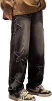 Spodnie Jeansy Damskie Baggy Szerokie z Wysokim Stanem Wygodne Czarne 3XL Inna marka