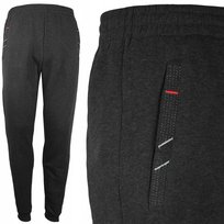 Spodnie JOGGERY męskie WIOSENNE dresowe ściągacz ZAMEK sport BIEGANIE 3XL Inna marka