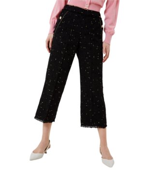 Spodnie Liu JO damskie Cropped Check-L - Liu Jo