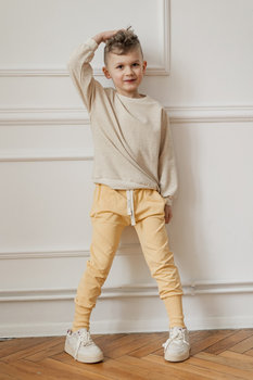 Spodnie Long Pants - Straw Nitki Kids -  104/110 - STRAW - Nitki Kids