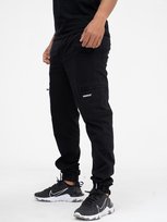 Spodnie Materiałowe Jogger Bojówki Męskie 6 kieszeni Jigga Cargo Czarne XXL Jigga Wear