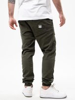 Spodnie Materiałowe Jogger Męskie Military Green Jigga Wear Crown XL