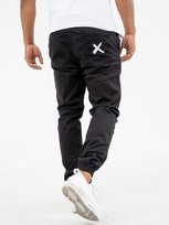 Spodnie Materiałowe Jogger Point X Pocket Czarne / Białe XL Point X