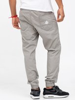 Spodnie Materiałowe Jogger Ze Ściągaczem Męskie Szare Jigga Wear Crown M