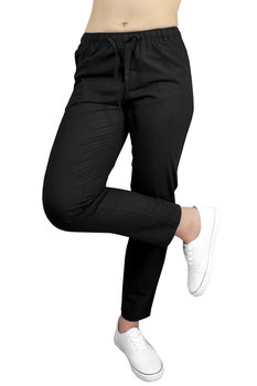 Spodnie medyczne bawełna 100%  czarne roz. 4XL - M&C