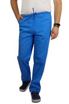 Spodnie medyczne CLINIC męskie jasne niebieskie XXL - M&C