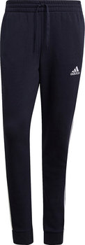Spodnie męskie adidas Essentials Fleece Tapered Cuff 3-Band Pants granatowe GK8823-XL - Inna marka