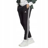 Spodnie męskie adidas Essentials French Terry Tapered Cuff czarne IC0050 M Adidas