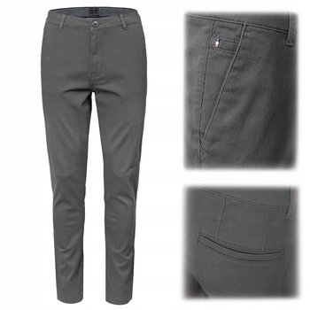 SPODNIE Męskie CHINOSY Bawełniane Długie GRAFIT Slim Fit W35/L32 Pako Jeans - Pako Jeans