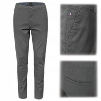 SPODNIE Męskie CHINOSY Bawełniane Długie GRAFIT Slim Fit W38/L32 Pako Jeans