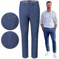 SPODNIE Męskie CHINOSY Bawełniane GRANATOWE Slim Fit W30/L32 Pako Jeans