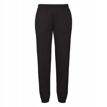 Spodnie męskie dresowe ze ściągaczami Czarny r. L - FRUIT OF THE LOOM