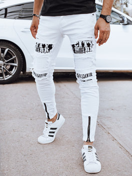 Spodnie męskie jeansowe białe Dstreet UX4333-32/46 - Inna marka