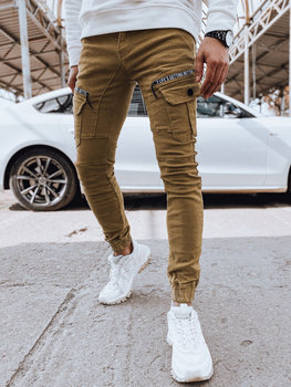 Spodnie męskie jeansowe bojówki kamelowe Dstreet UX4360-28/42 - Inna marka