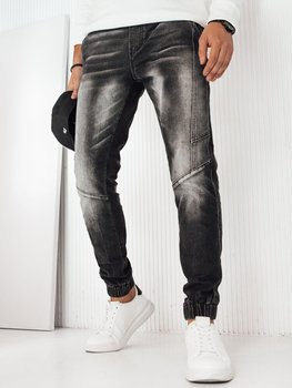 Spodnie męskie jeansowe joggery czarne Dstreet UX4253-L - Dstreet